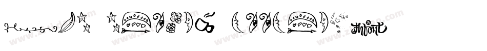 MTF Flower Doodles字体转换